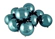 Pack of 16 Shiny Dancer Blue Glass Ball Christmas Ornaments 3.25" (80mm)