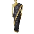 Women's Traditional Clothing Blue and Cream Indian Wedding Dresses