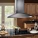 Broan Elite Series E5490SS 36" High Performance Island Chimney Hood with 480 CFM Internal Blower, Multi-Speed Slide Control and Four 20 Watt Halogen Lights