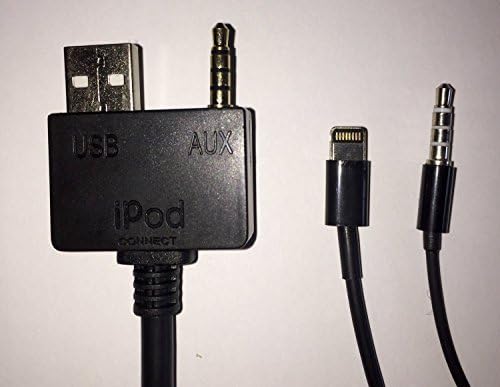 Kia Hyundai 36in Extra Long iPhone 6 6s 6plus 5 5s 5c 4s 4 3gs 3g Lightning 30-pin iPod iPad Mini Cable USB 3.5mm Lead Adapter Wire Cord (36" Model)