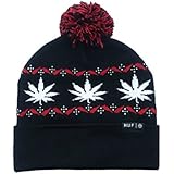 HUF Plantlife Knit Cuff Pom Beanie