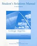 Student Solutions Manual to accompany College Algebra