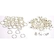 80 Bead Stringing Parts 40 8mm Rings &40 Tips