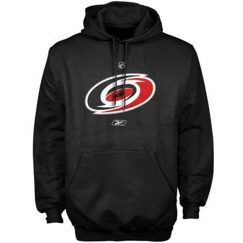 NHL Carolina Hurricanes Primary Logo Hooded Fleece (Black, XX-Large)