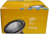 Infinity Reference 1260w 12-Inch 1200-watt High-Performance Subwoofer (Single Voice Coil)