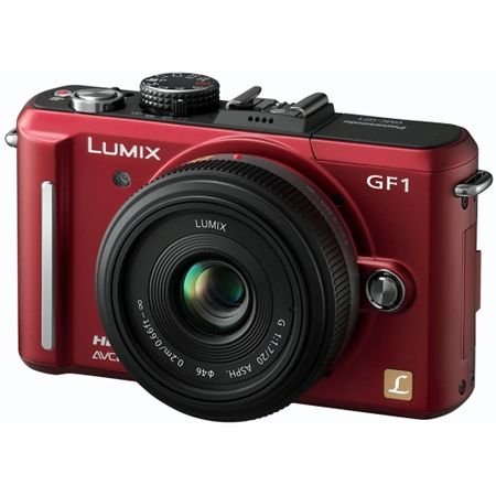 Panasonic DMC-GF1C 12MP Digital SLR camera - RED :  digital cameras digital cameras digital panasonic cameras