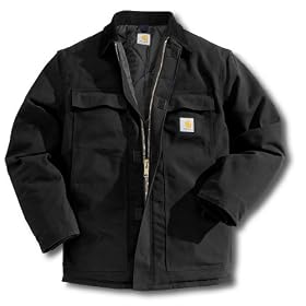 Carhartt Mens Union Made Work Coat Arctic Quilt Lined Duck 42 Black - UC03 by Carhartt