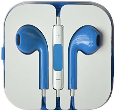 CRS New HOT Design 3.5mm In-ear Handsfree Stereo Earphones Earbuds with Microphone Remote for Iphone 6/6 Plus,5/5s/5c,4/4s,ipod Touch 4th,5th ,Ipad High Quality (blue)