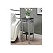 Monarch Specialties Black and Silver Metal Plant Stand