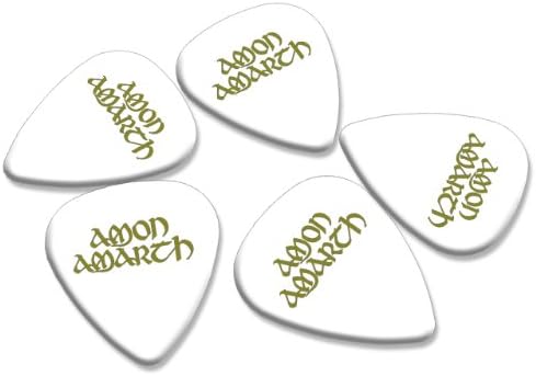 Amon Amarth 5 X Hot Foil on White Loose Picks Plectrums