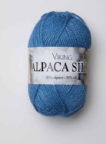 50g/1.76oz Alpaca Silk Sport Yarn By Viking Garn #424 - Sky Blue