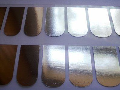 Silver Nail Foil Wraps polish strips stickers for Fingers and Toes by Miss Silver Silver Nail Foil Wraps polish strips stickers for Fingers and Toes by Miss Silver