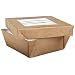 Packnwood "Kray" Brown Box With Window Lid, 4.7" x 4.7" x 2" Base, 5.36" x 5.3" Top (10 Packs of 25)