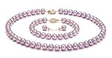 Lavender 7-8mm AAAA Freshwater Pearl Set