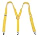 HDE Y-Back Suspenders for Men Clip On Adjustable Elastic 1