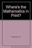 Where's the maths in print