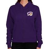 NCAA Western Illinois Leathernecks Ladies Logo Applique Midweight Zip Hoodie - Purple