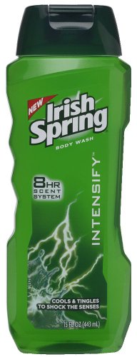 Irish Spring Intensify Body Wash, 15-Fluid Ounce Bottles (Pack of 6)