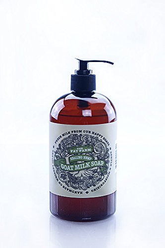The Fay Farm's Organic Healing Hemp Liquid Goat Milk Soap - 16 Oz.