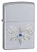 BL Wings Satin Chrome Zippo Lighter