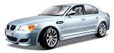 BMW M5 SILVER Blue 1:18 Scale Diecast Model Car