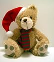 Weihnachts Teddyb&auml;r mit Nikolaus-M&uuml;tze