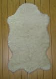 Faux Animal Skin Hide Rug 2' x 4' (WHITE)