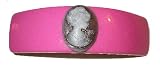 Fuchsia Pink Barrette With Shades Of Purple Cameo Hair Jewelry Barrette