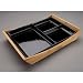 TruBamboo Nobo Bento Box Large with Black Insert 8 3/4x12 1/4