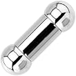 00 Gauge STEEL BARBELL Tongue Ring 5/8" 8mm