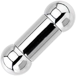 00 Gauge STEEL BARBELL Tongue Ring 5/8" 8mm