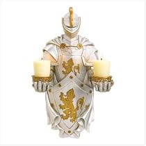 MEDIEVAL KNIGHT CANDLE HOLDER