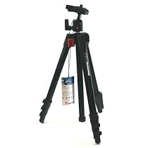 Manfrotto 725B Digi Tripod with Integrated Ball Head with Dove Tail Plate and Carrying Bag (Black)