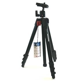 Manfrotto 725B Digi Tripod with Integrated Ball Head with Dove Tail Plate and Carrying Bag (Black)