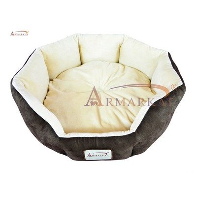 Cat Bed in Mocha and Beige
