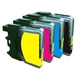 Buy 10 Pack (4 BLK, 2 of each color) Non-OEM Ink for LC61 Brother DCP 165C MFC 250C...