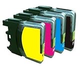 10 Pack (4 BLK, 2 of each color) Non-OEM Ink for LC61 Brother DCP 165C MFC 250C 255CW 290C 295CN 385CW 490CW 585CW 790CW 5490CW 5890CW 6490CW