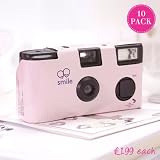 Pink Disposable Cameras - 10 Pack