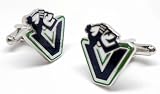 NHL Hockey Johnny Canuck Sport Team Logo Vancouver Canucks Cufflinks Cuff Links