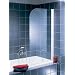 Schulte D1650 04 50 Badewannenfaltwand 1-teilig, H 140 x B 80 cm, Echtglas Klar hell, alpinwei�
