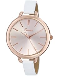 Geneva Womens 8179F-GEN Analog White Dress Watch