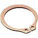 Standard External Retaining Ring, Tapered Section, Axial Assembly, Alloy 25 Copper, Plain Finish, 7/16" Shaft Diameter, 0.025" Thick, Made in US (Pack of 10)