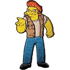 The Simpsons Character Snake Embroidered Iron On TV Show Cartoon Patch