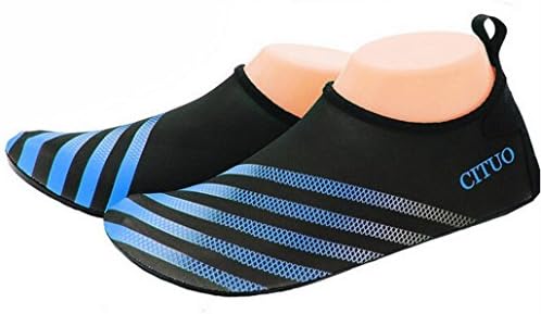 Barefoot Water Skin Shoes Aqua Socks for Beach Swim Surf Yoga Exercise Men Women by Digold (US 6.5-7 (L), Blue)