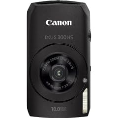 Canon IXUS 300 HS Digitalkamera (10 Megapixel CMOS, 3,8-fach opt. Zoom, 7,6 cm (3 Zoll) Display) schwarz