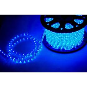 Blue 9.9 FT 12V LED Rope light Kit, 1.0" LED spacing, Christmas Lighting, Outdoor rope light