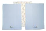 Neat Solutions 3 Pack Embroidered/Print Diaper Burpcloth Set, Colors May Vary