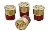 4 Pc Set - 12 Gauge Shotgun Shell Drawer Cabinet Pull Knob