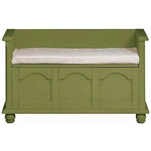 Harwick 42w Lift - top Storage Bench With Fabric Seat, 42W IVORY FBRC, SAGE