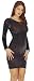 Gewagtes Lurex Glanz Kleid hauteng schwarz